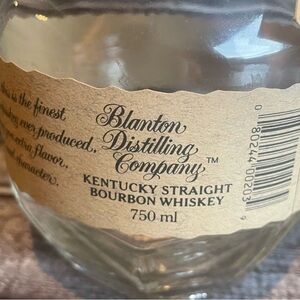 Bottle and stopper “N” Blantons Bourbon